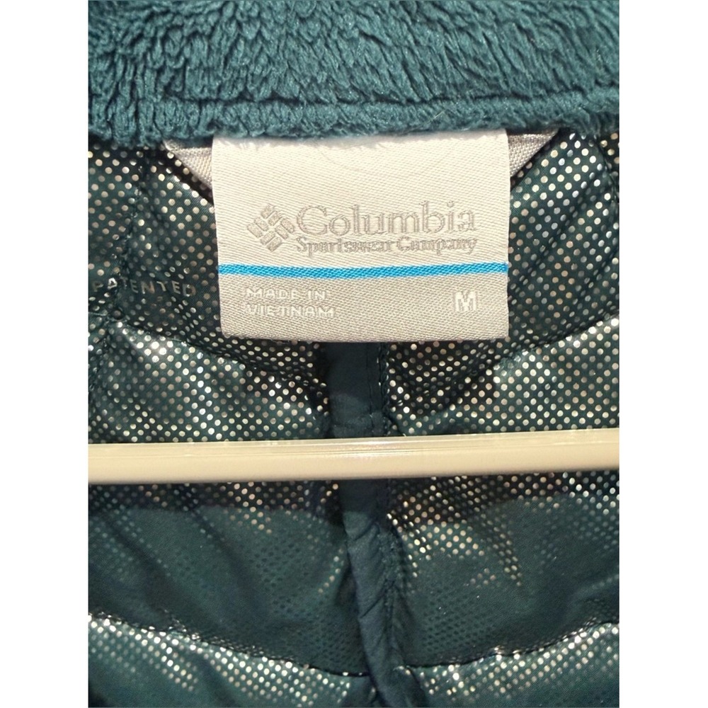 Columbia Heavenly Long Vest Womens Medium Teal Blue Quilted Omni-Heat Insulated - Picture 3 of 7